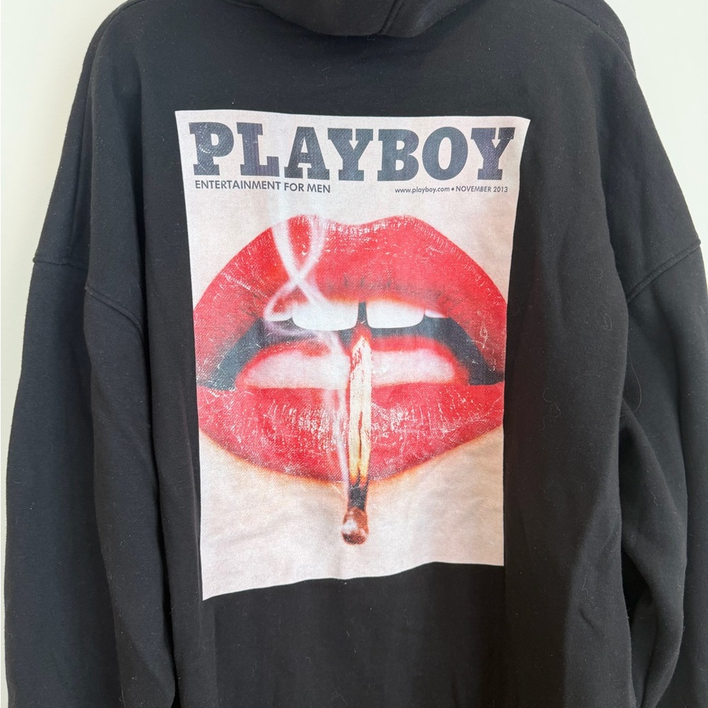 Vintage 2013 Playboy X Missguided Oversized Magazine Cover Hoodie